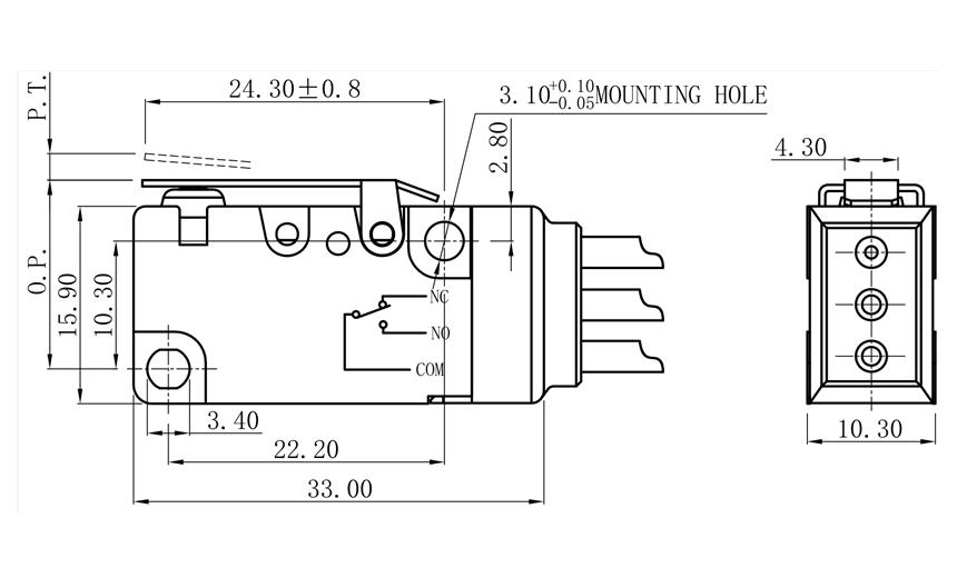 12 volt waterproof micro switch