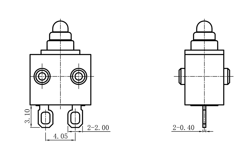 micro switch without lever 3